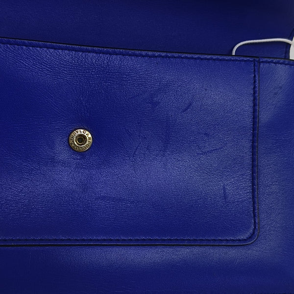 SERPENTI FOREVER Calfskin Blue Wallet
