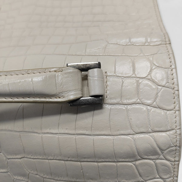 BELLECHASSE Calfskin White