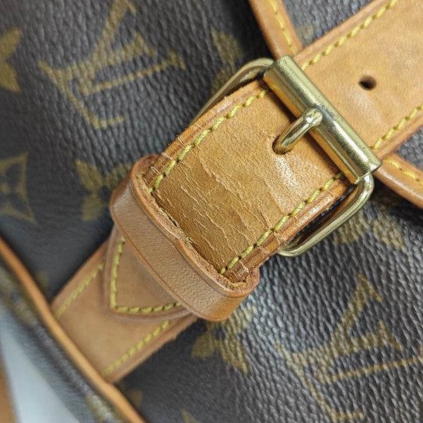 SAUMUR 35 Monogram Coated Canvas Brown
