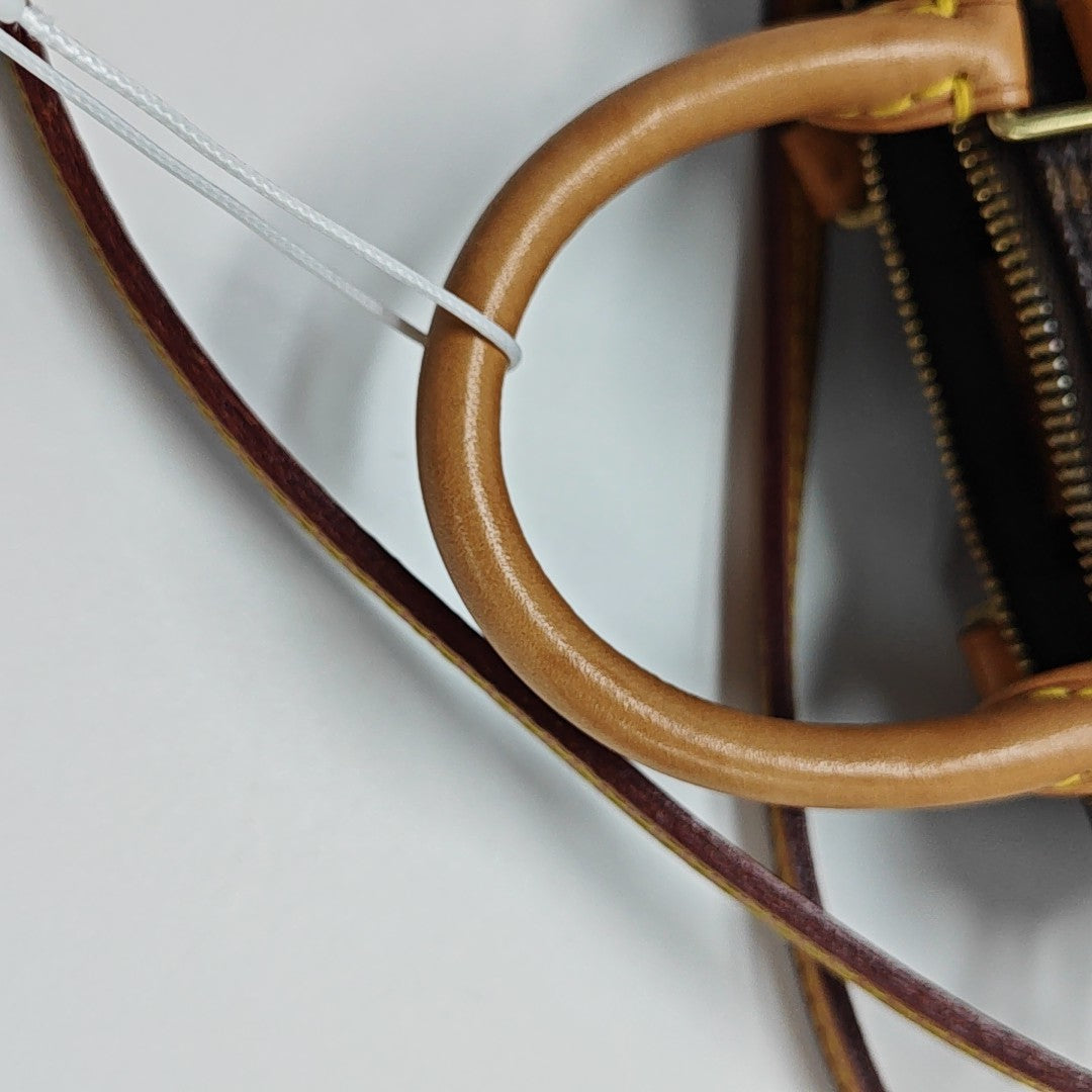 SPEEDY Nano Monogram Coated Canvas Brown