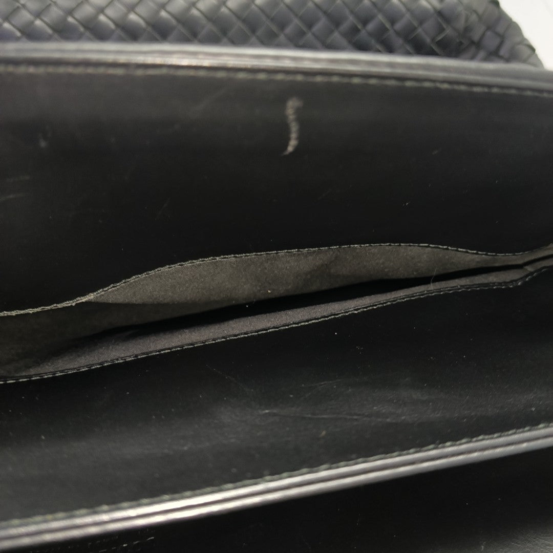 Calfskin Top Handle Bag Black