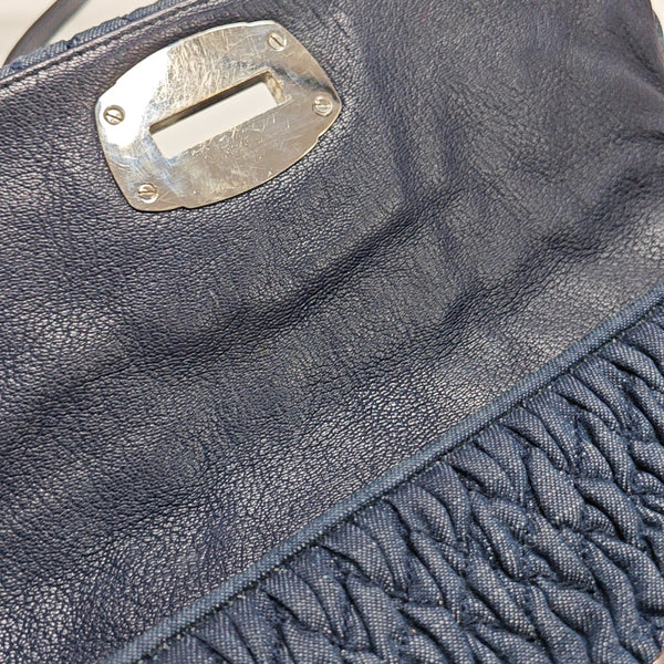 Crystal Quilted Denim Blue