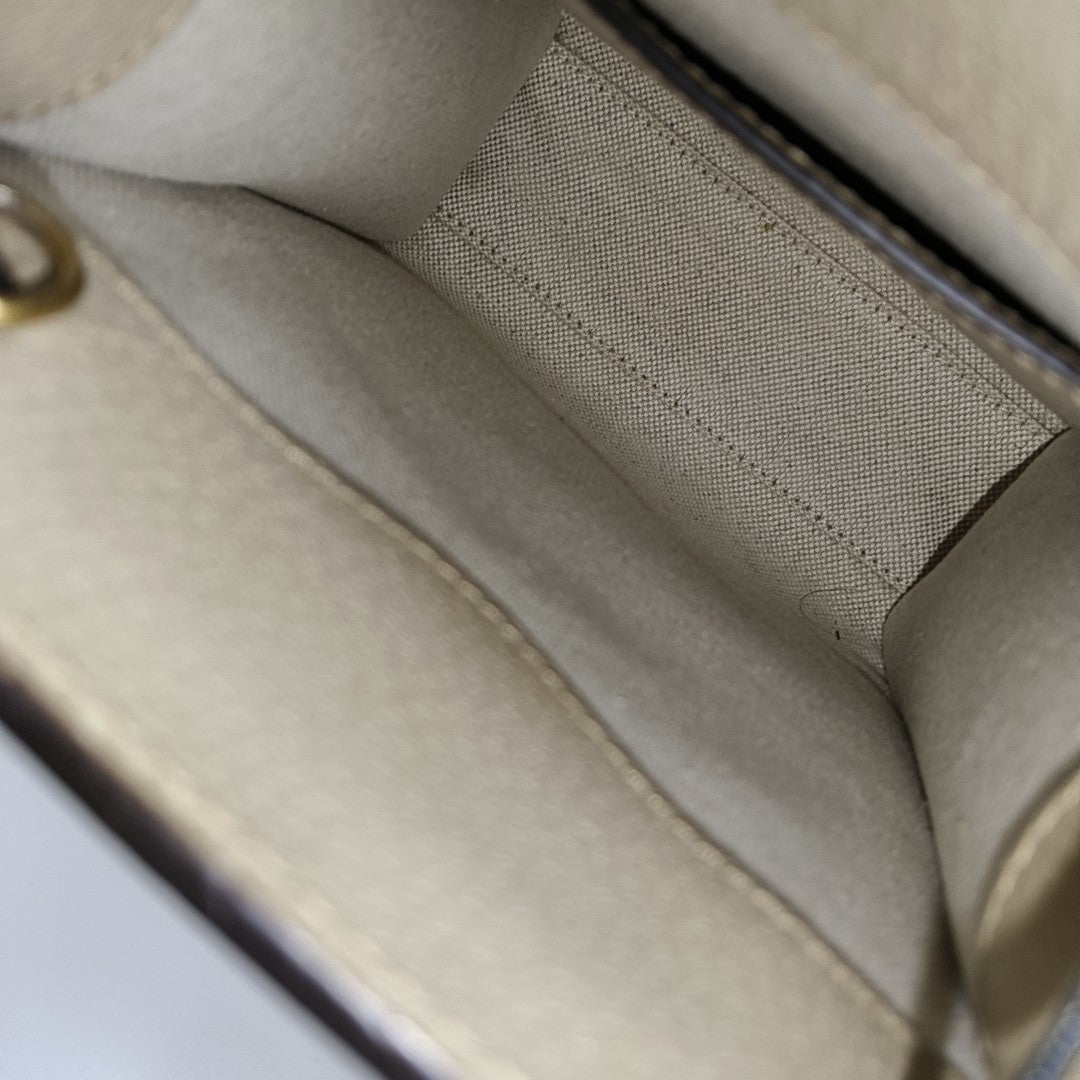 Retro Mini Monogram Coated Canvas Beige