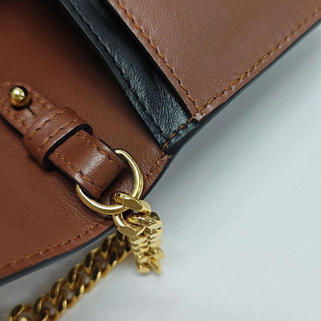 Calfskin Shoulder Bag Multicolor