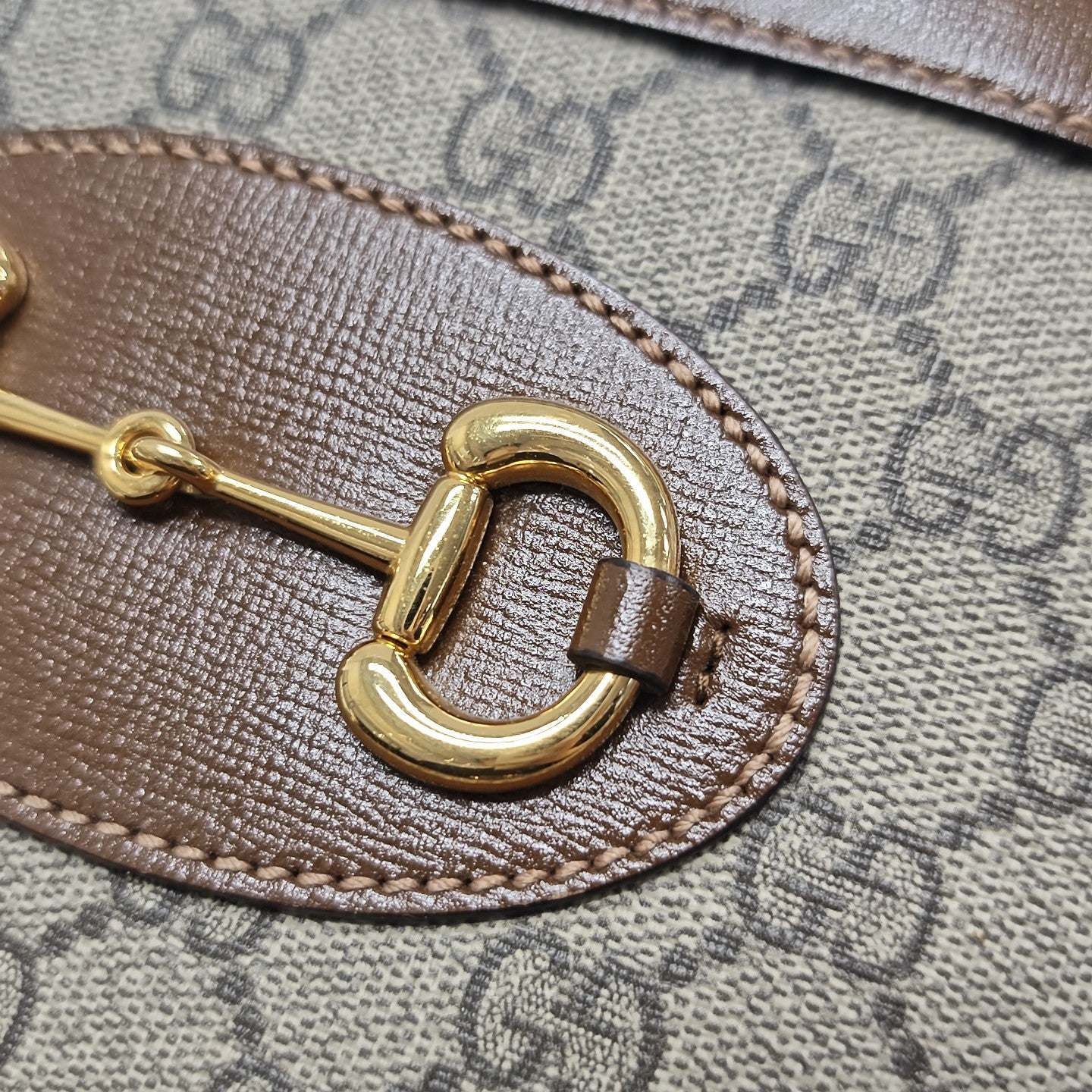 Horsebit 1955 Mini Coated Canvas Beige