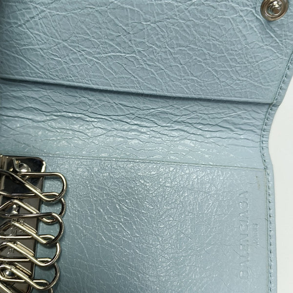 Classic City Lambskin Blue Key Pouch