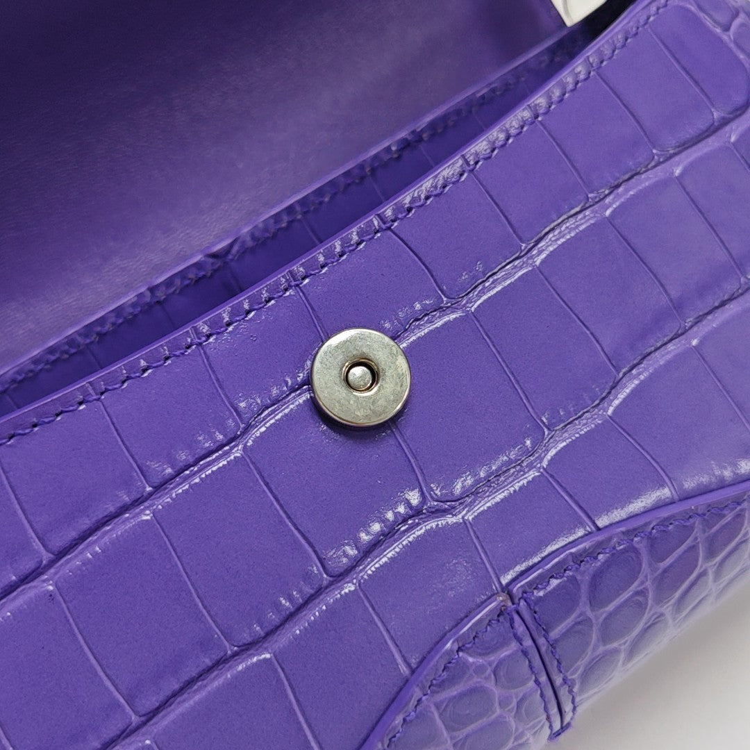Hourglass Small Calfskin Purple