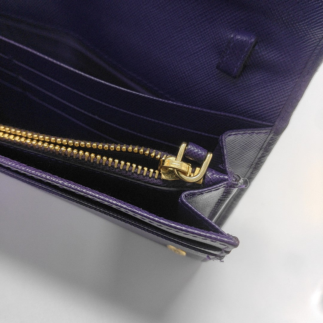 Calfskin Shoulder Bag Purple