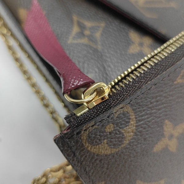 FÉLICIE Monogram Coated Canvas Brown