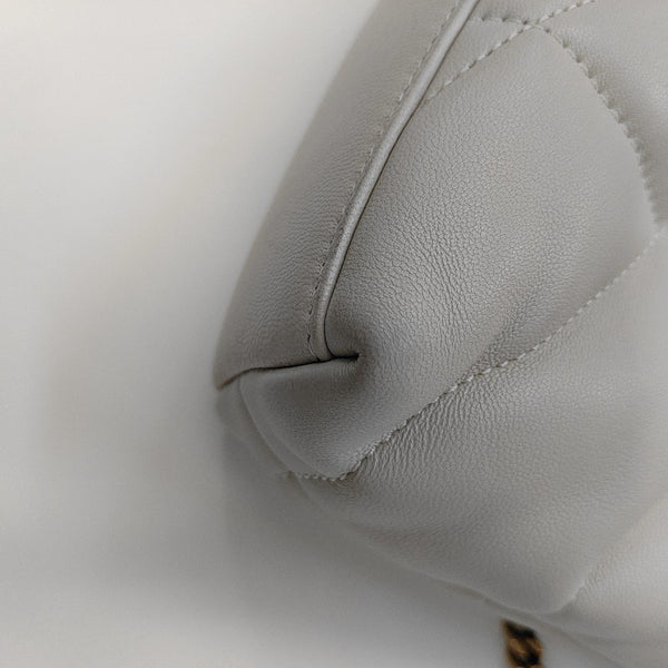 PUFFER Mini Quilted Lambskin Gray