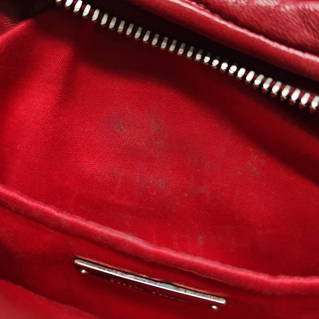 Matelassé Quilted Lambskin Red