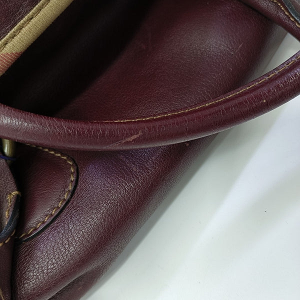 Calfskin Top Handle Bag Red
