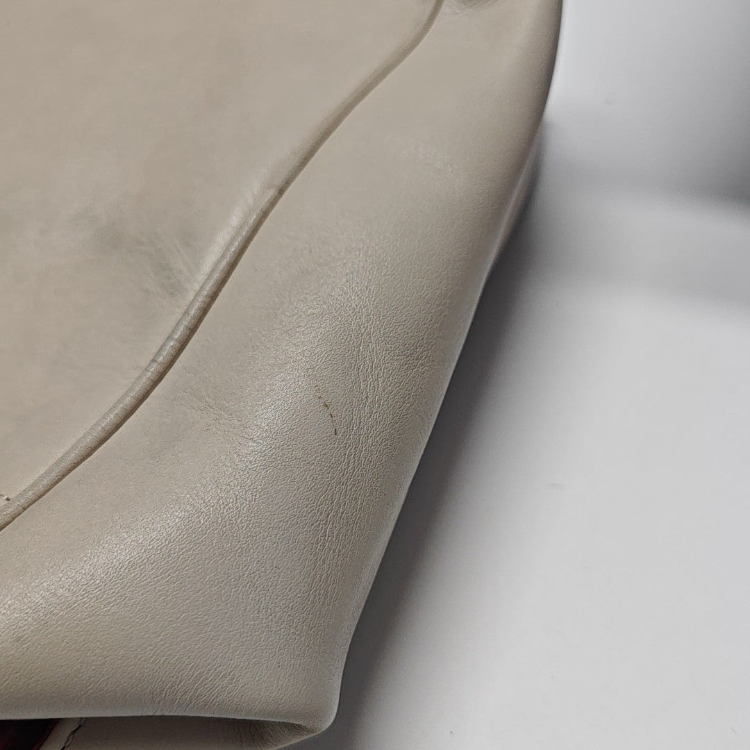 Calfskin Shoulder Bag Beige