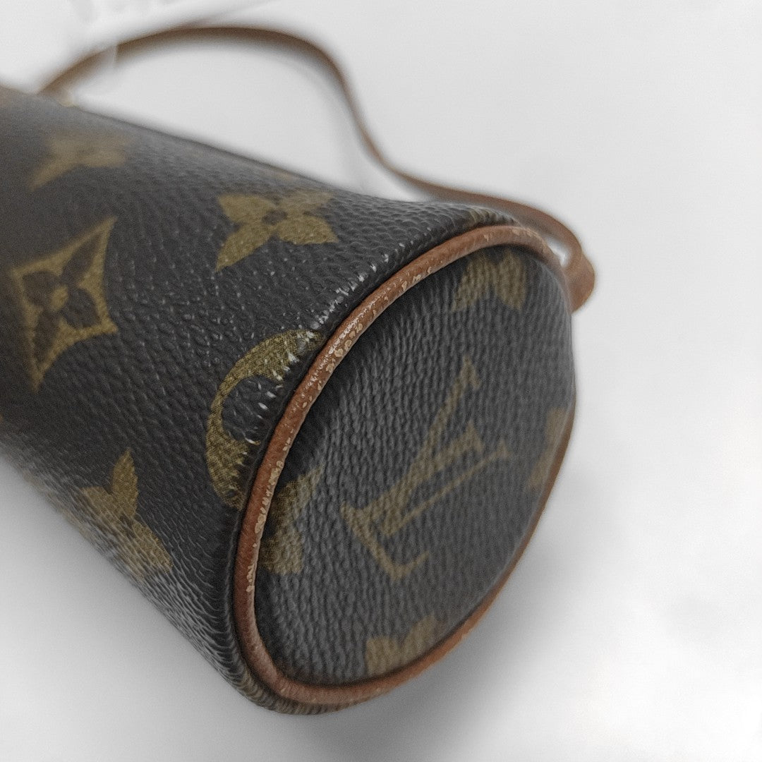 PAPILLON Mini Monogram Coated Canvas Brown