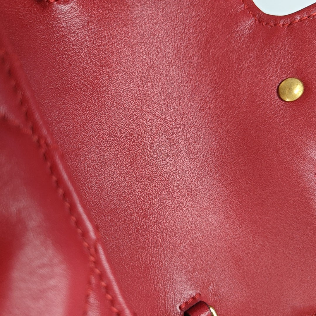 GG Marmont Mini Quilted Calfskin Red