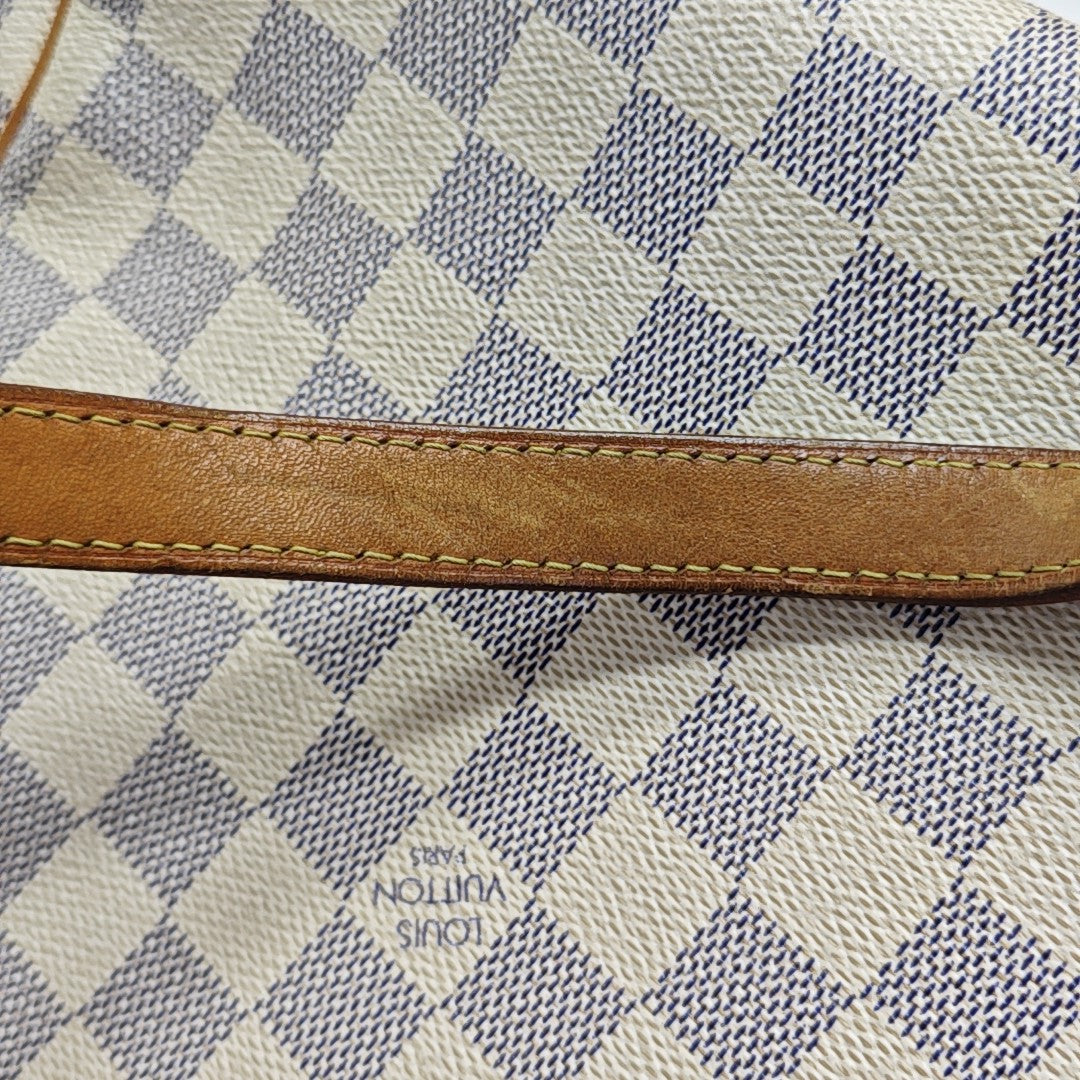 TOTALLY MM Damier Azur Coated Canvas White