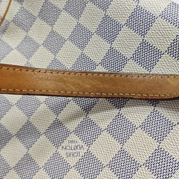 TOTALLY MM Damier Azur Coated Canvas White