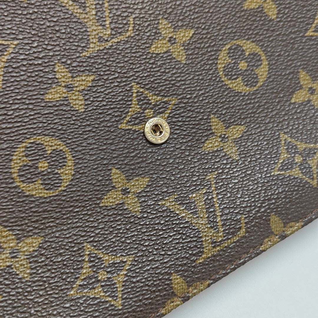 POCHETTE RABAT Monogram Coated Canvas Brown