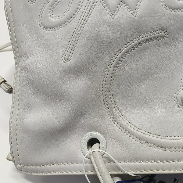 Quilted Calfskin Tote Bag White