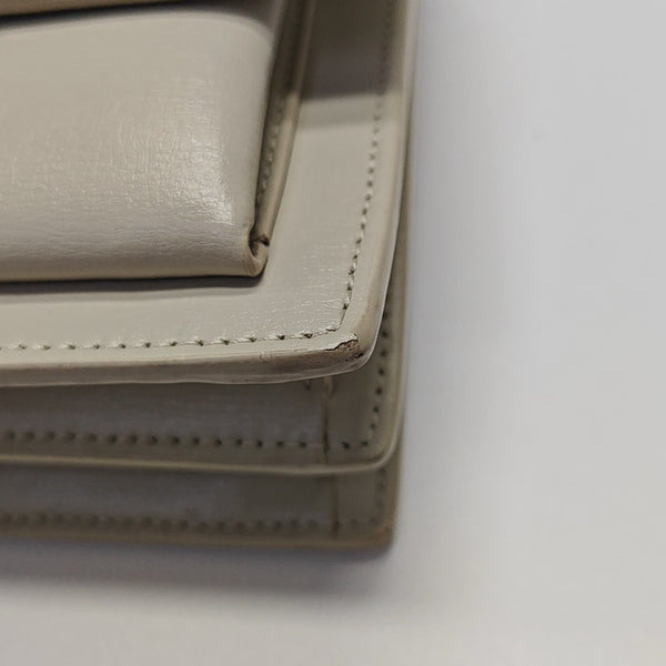 SUNSET Medium Calfskin White