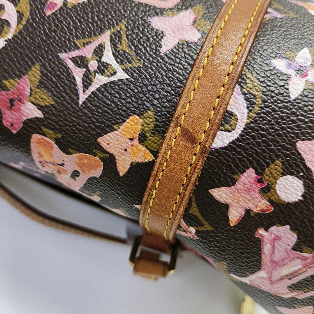 PAPILLON 30 Monogram Coated Canvas Brown