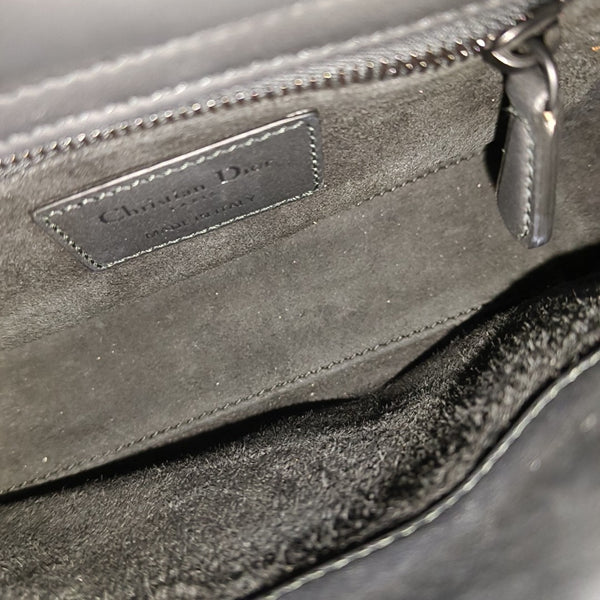 Lady Dior Mini Cannage Calfskin Black