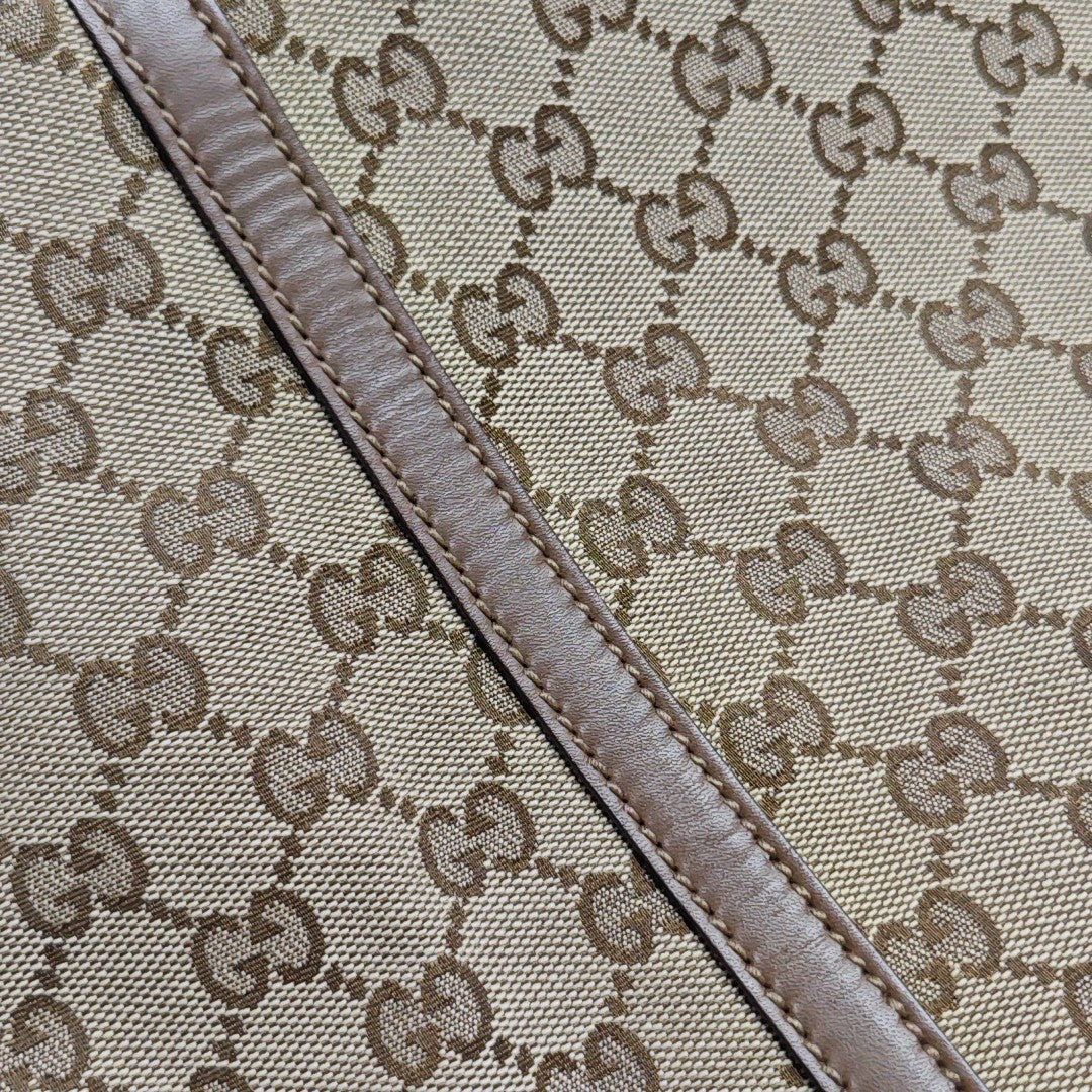 Monogram Canvas Shoulder Bag Brown