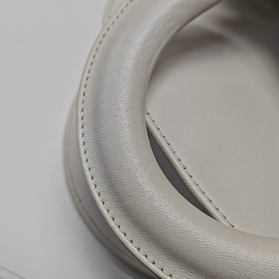 Lady Dior Small Cannage Lambskin White