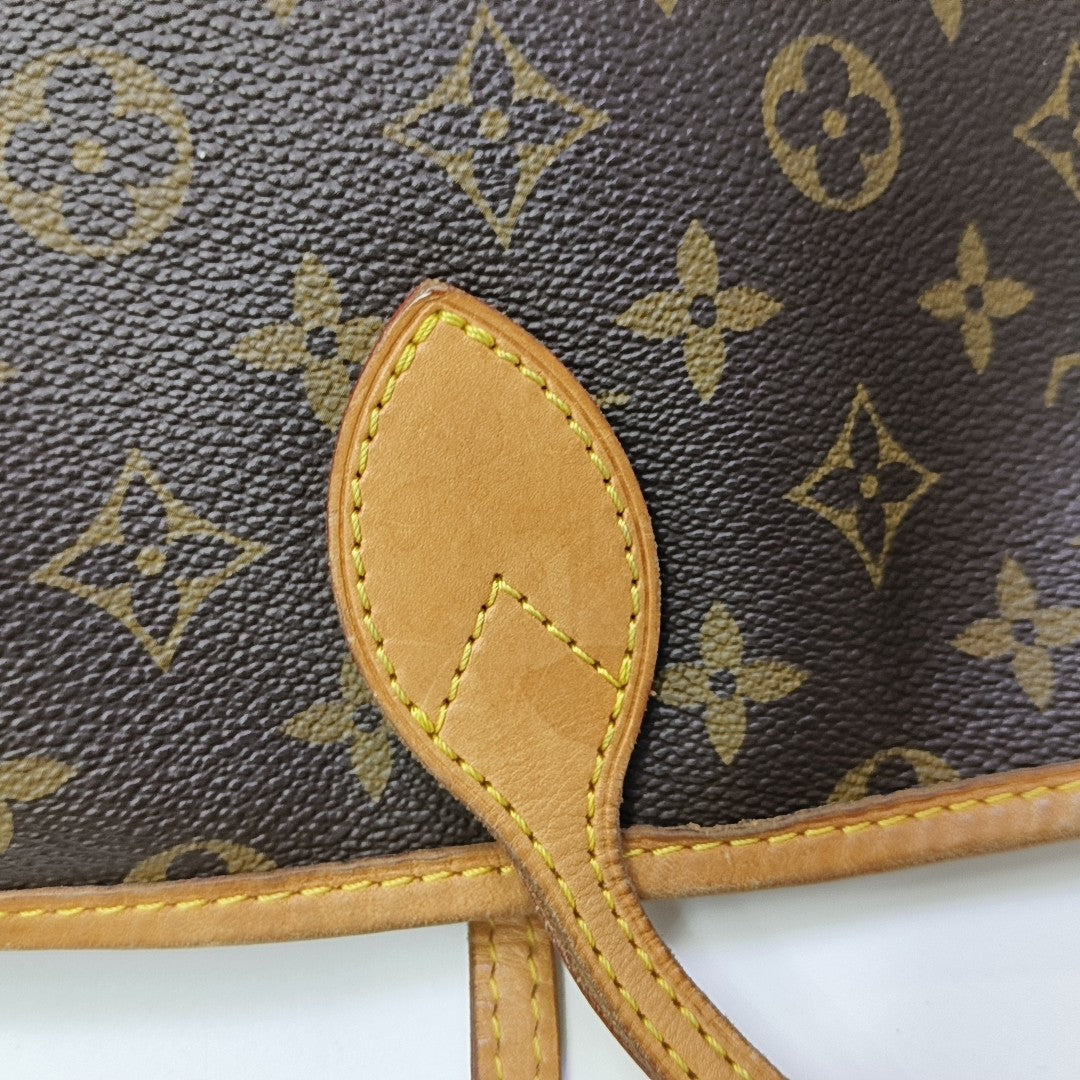 NEVERFULL GM Monogram Coated Canvas Brown