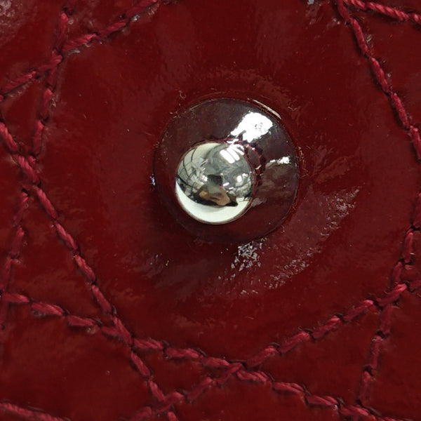 Dior Soft Large Cannage Patent Leather Red