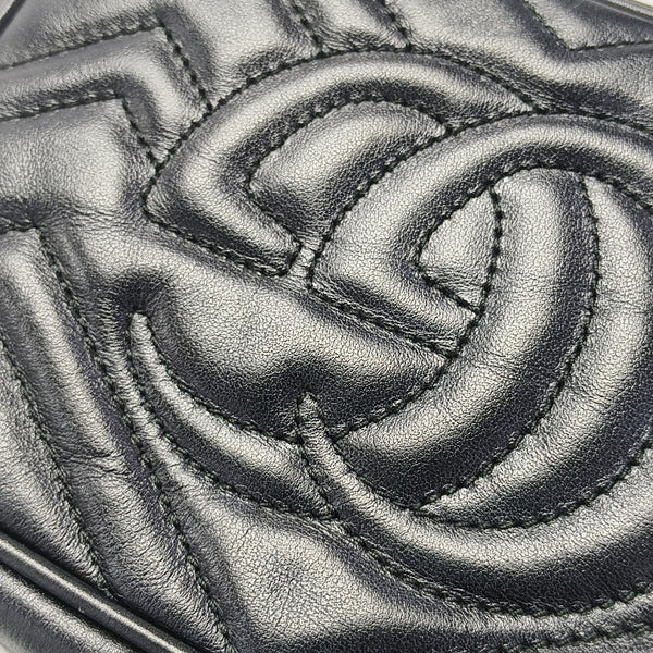 GG Marmont Mini Quilted Calfskin Black
