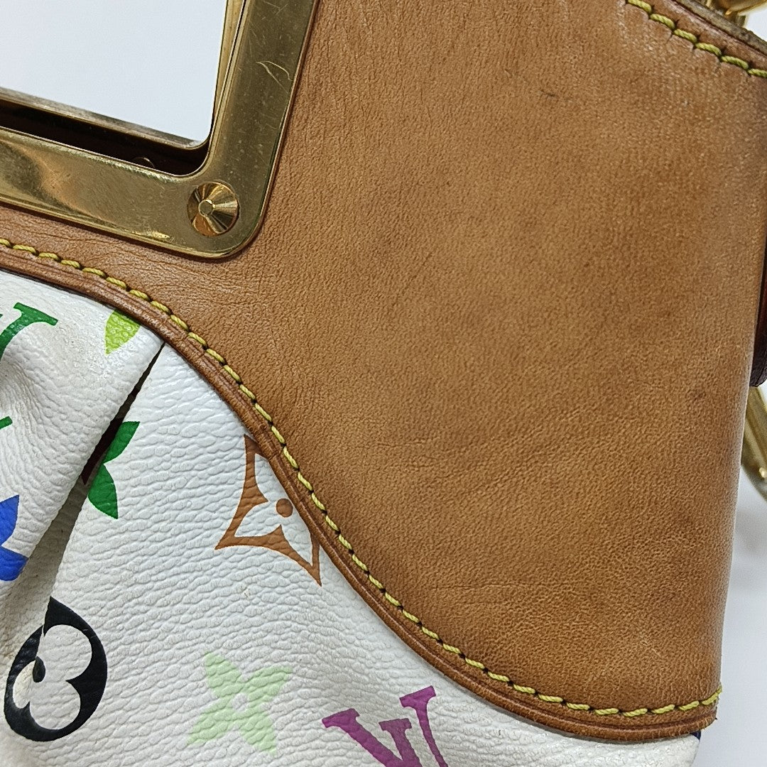 JUDY PM Monogram Coated Canvas White