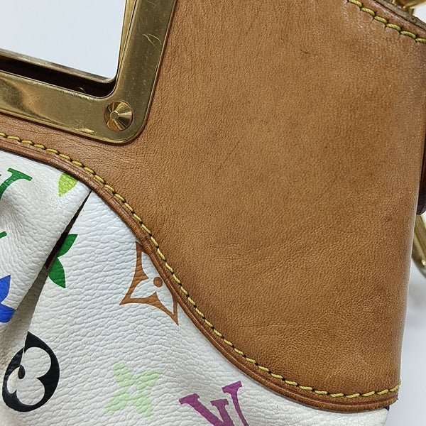 JUDY PM Monogram Coated Canvas White