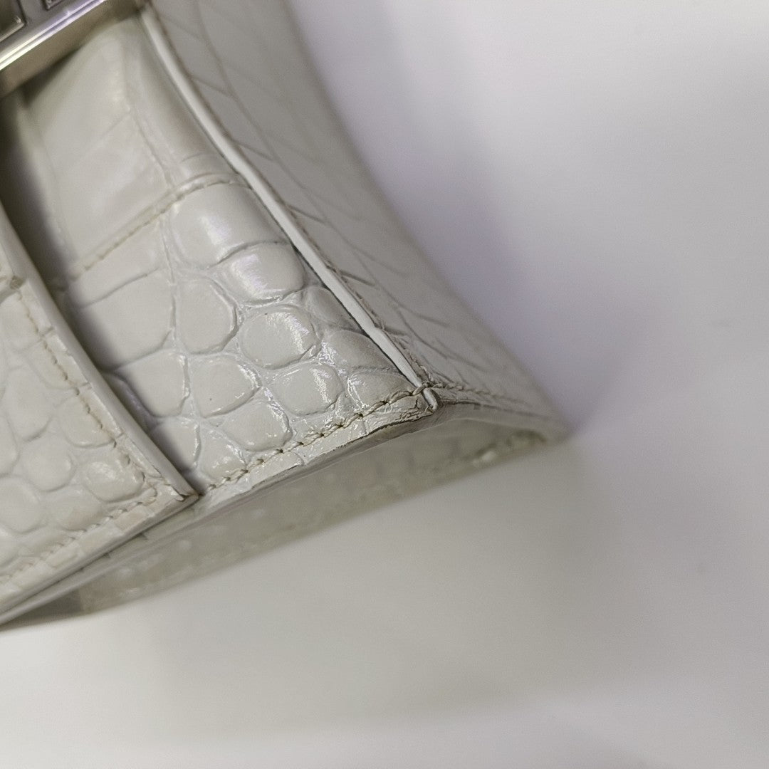 Hourglass XS Calfskin White