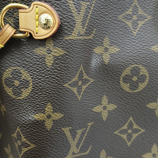 NEVERFULL GM Monogram Coated Canvas Brown