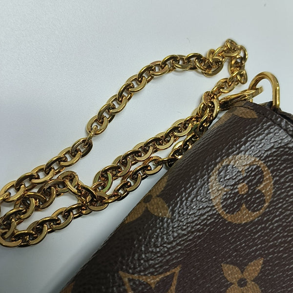 FÉLICIE Monogram Coated Canvas Brown