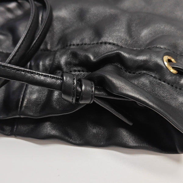 CRYSTAL POUCH Lambskin Black