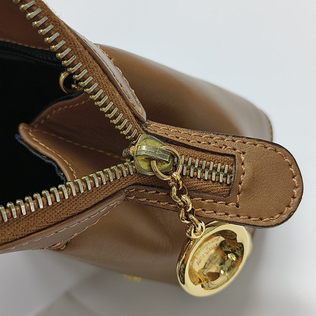 Calfskin Tote Bag Brown