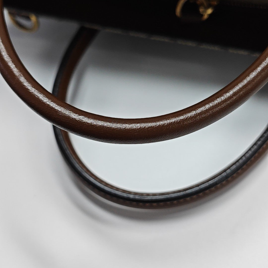 Retro Small Monogram Coated Canvas Brown