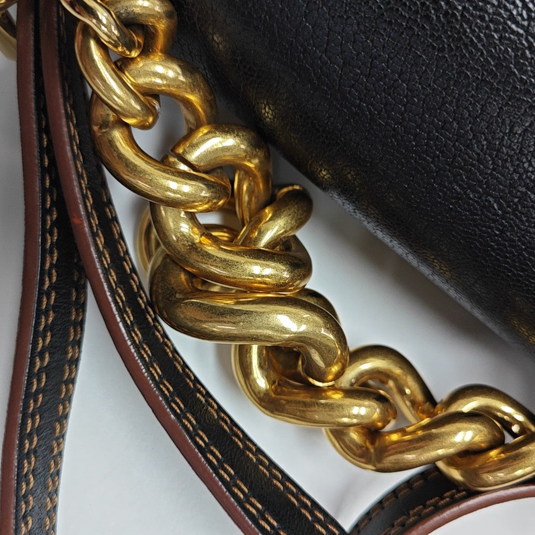 Dahlia Calfskin Black