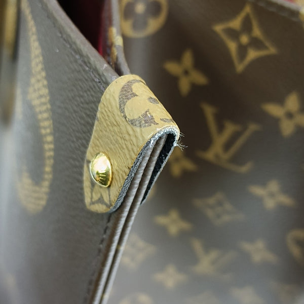 ONTHEGO GM Monogram Coated Canvas Brown