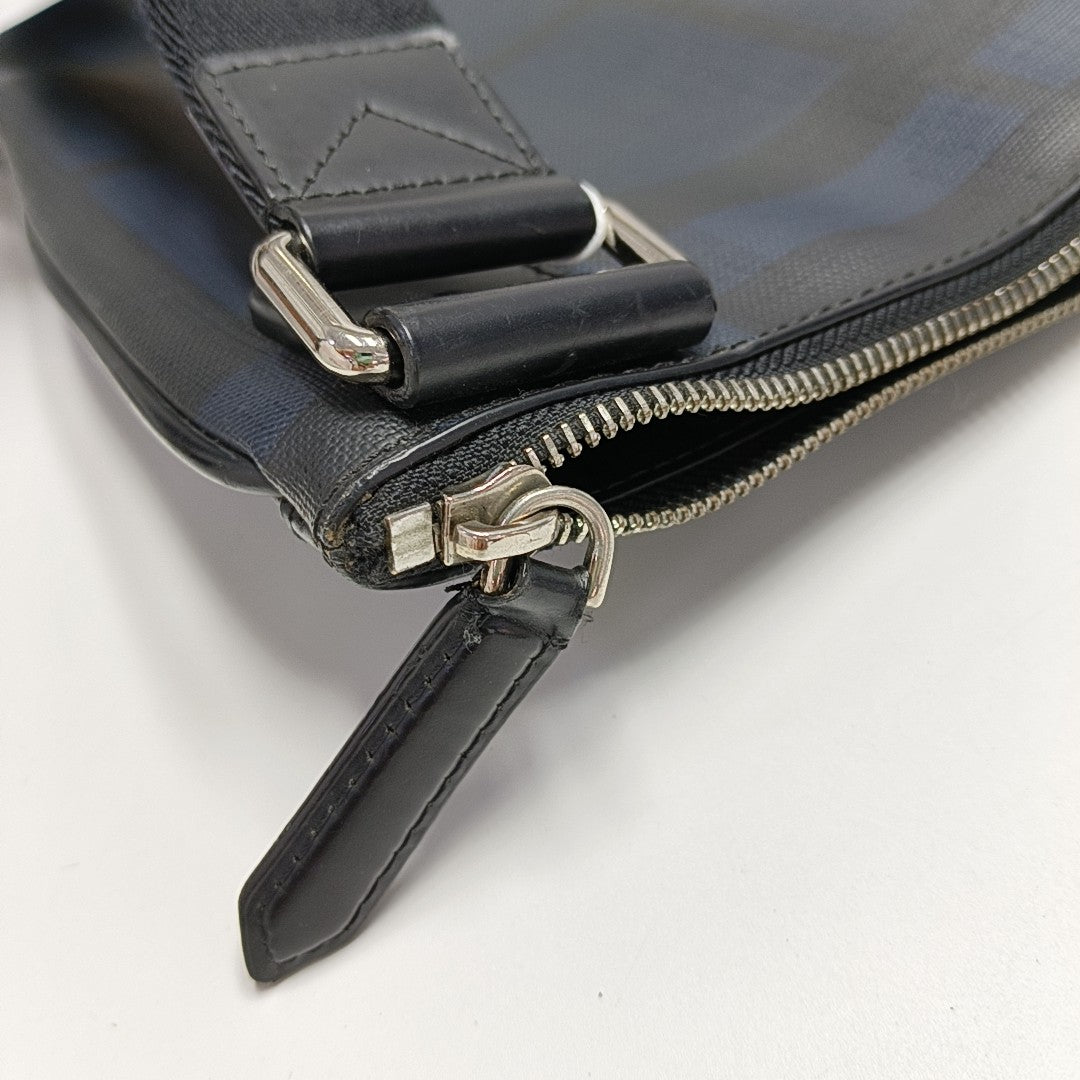 London Coated Canvas Blue