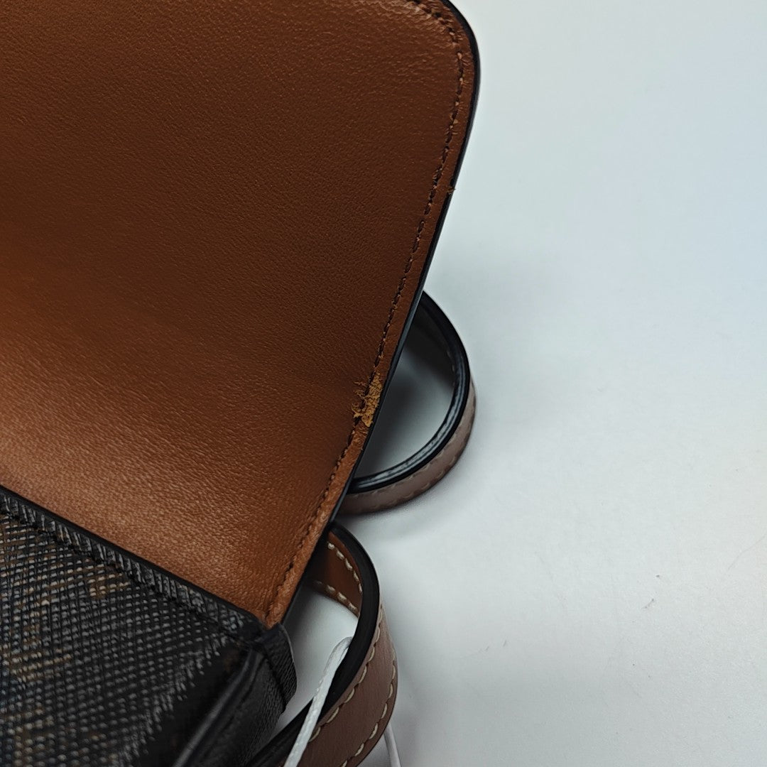 TRIOMPHE Small Coated Canvas Brown