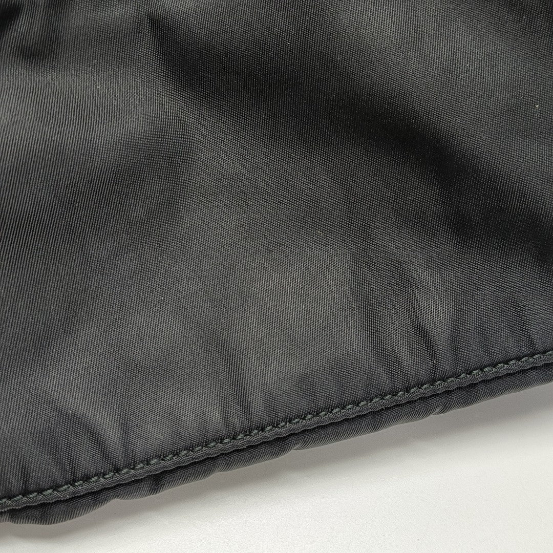 Nylon Top Handle Bag Black