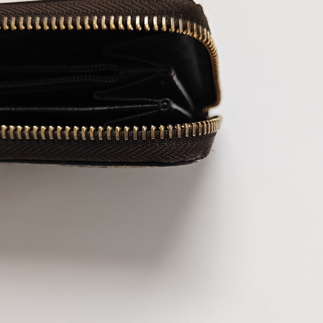 Monogram Coated Canvas Wallet Beige