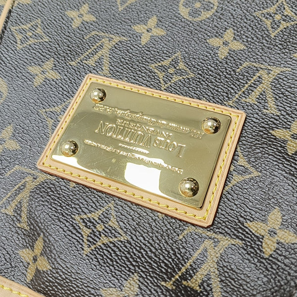 GALLIERA Monogram Coated Canvas Brown