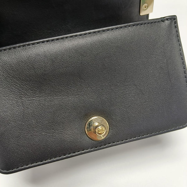 BOY CHANEL Small Chevron Calfskin Black