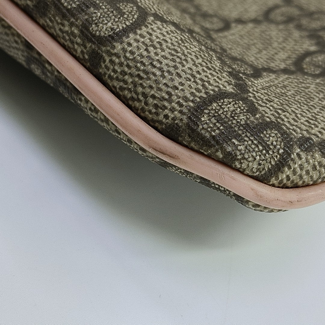 Monogram Coated Canvas Shoulder Bag Beige