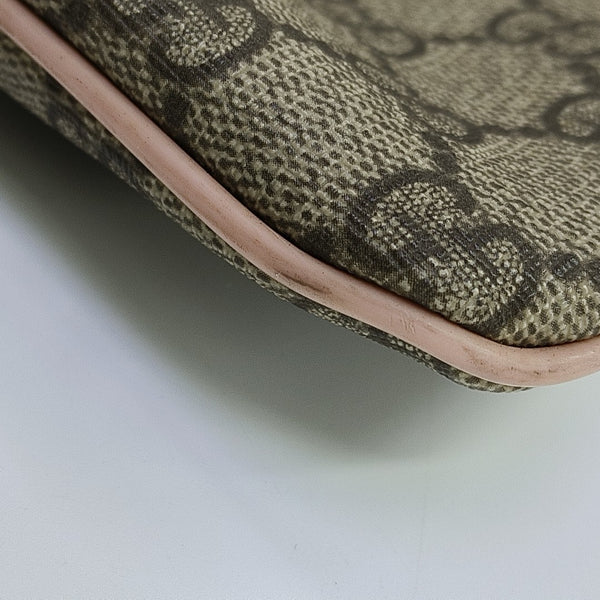 Monogram Coated Canvas Shoulder Bag Beige