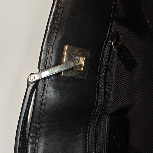 Monogram Canvas Tote Bag Black